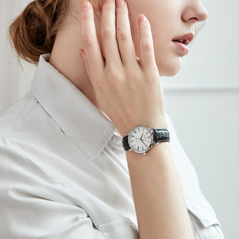 罗西尼手表男启迪系列正品男士手表简约休闲石英情侣表男表519907