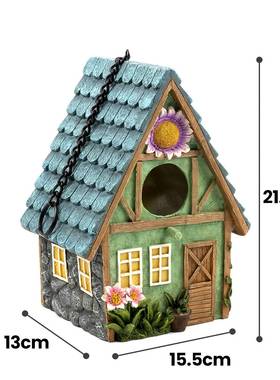 庭院花园装饰布置户外鸟屋过冬