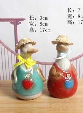 陶瓷卡通狗工艺品家居柜台过道窑