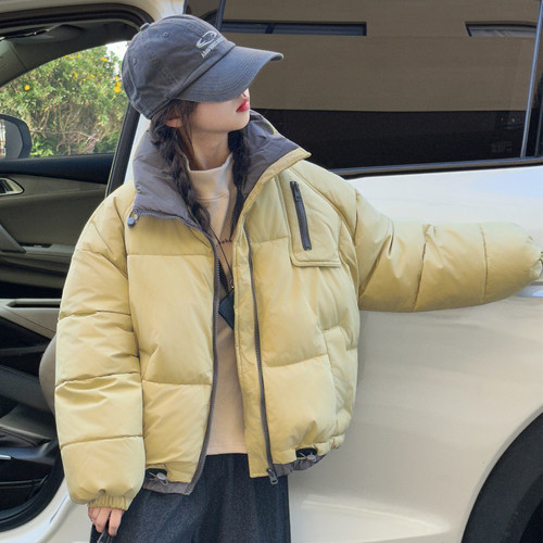 女童棉衣冬装2025新款儿童洋气羽绒棉服女大童冬季加厚超好看棉袄 - 图1