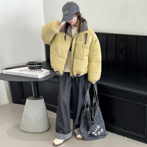 女童棉衣冬装2025新款儿童洋气羽绒棉服女大童冬季加厚超好看棉袄 - 图2