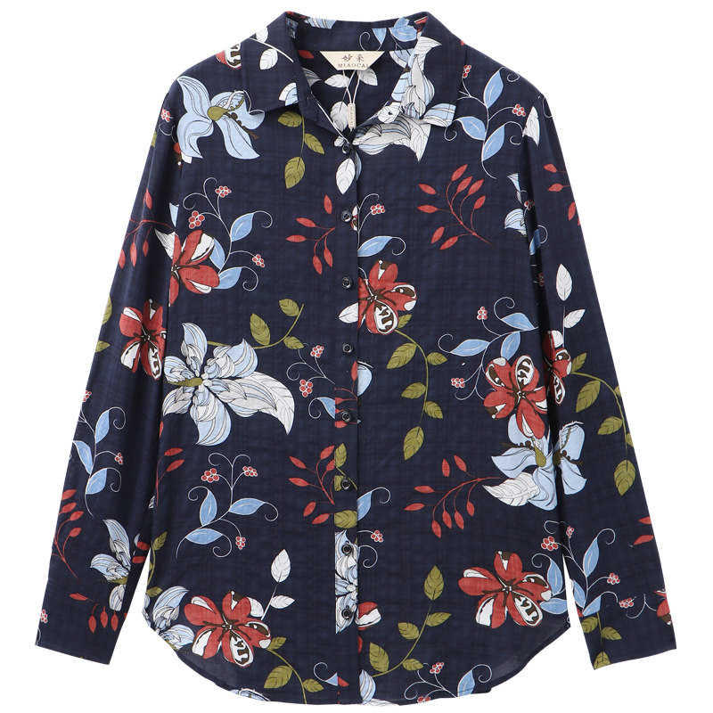 妙采旗舰店中老年新款女装妈妈衬衫 妙采中老年女装