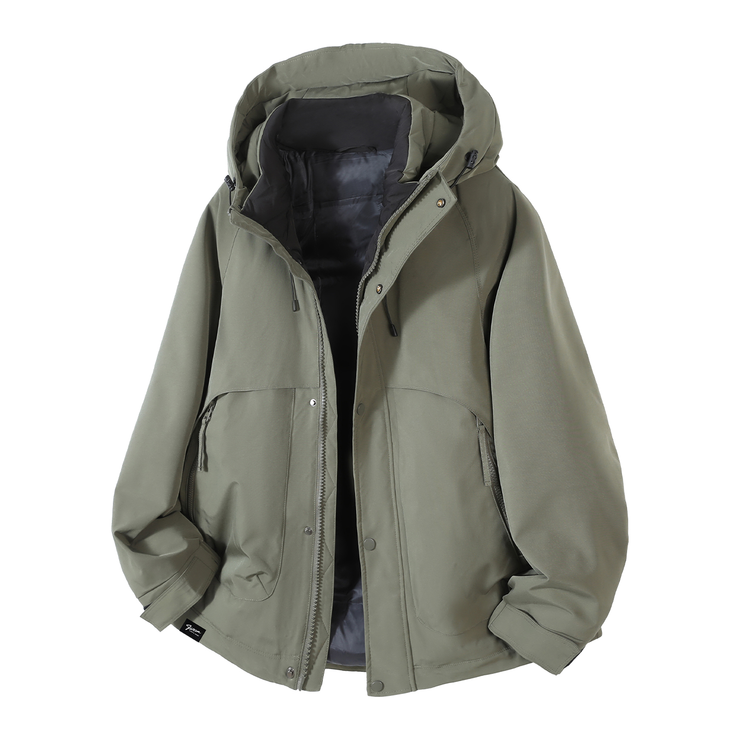 it :5cm/FIVECM时尚连帽羽绒服男士2025秋冬季高领设计感鸭绒外套 - 图3