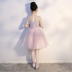 Cô gái màu hồng sinh nhật công chúa váy fluffy trẻ em chủ nhà nhỏ mẫu váy catwalk piano mùa hè - Váy trẻ em