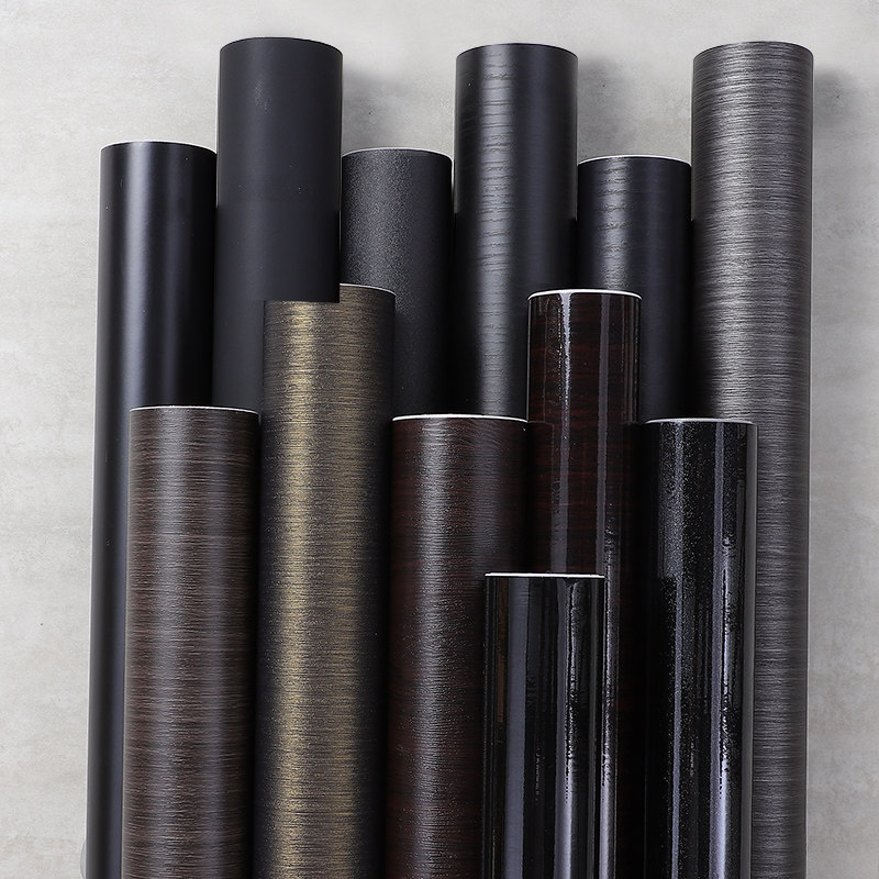 Lord Black Boeing Soft Leather Wood Grain Renovation Film