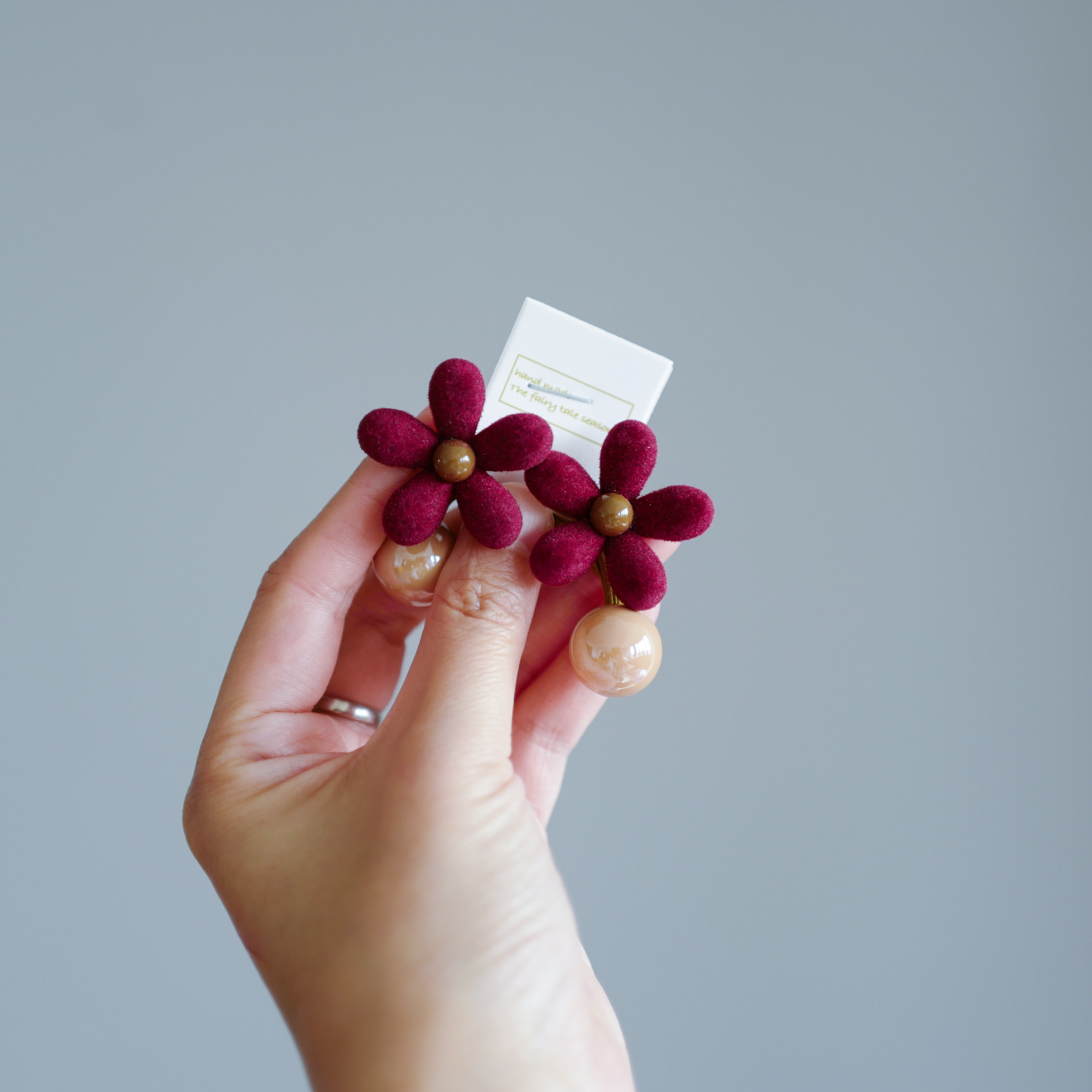 秋冬植绒立体花朵儿童双头发圈女小清新缠绕款头绳发饰可爱装饰品,淘宝优惠券,粉丝福利购,淘宝优惠卷