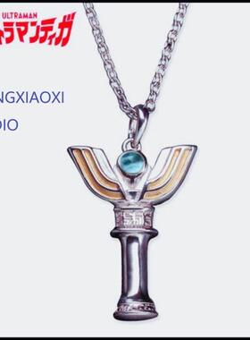 奥特曼项链纯银迪迦神光棒变身器吊坠男女挂件儿童小众INS潮