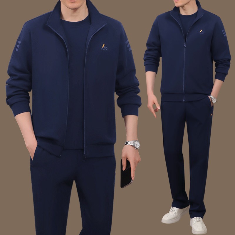 Official Mynex middle-aged and elderly sports suits men's 2026 spring and autumn casual 50 and 60-year-old middle-aged men's sportswear