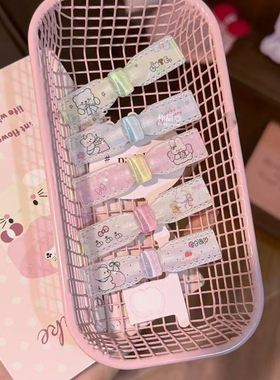 小熊领结发夹小清新百搭