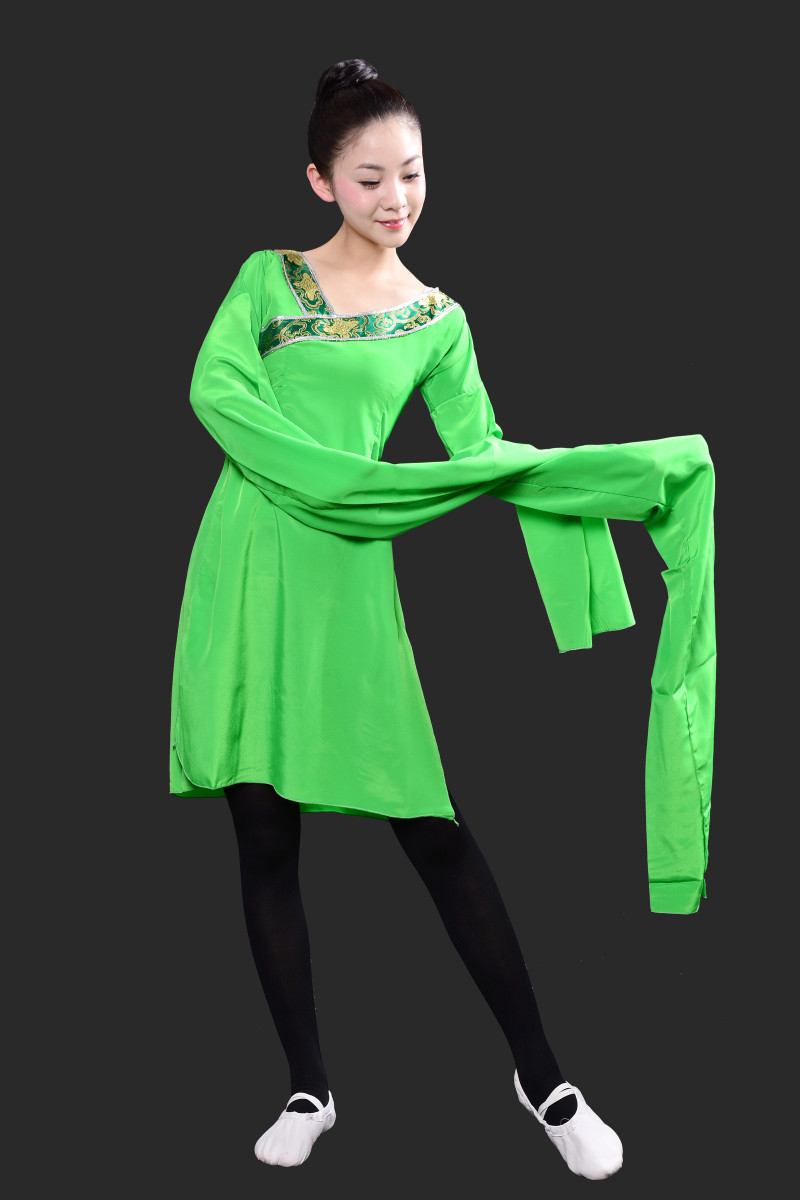 古典舞练习服长袖汉唐古典汉服 芭缇蝶民族服装/舞台装