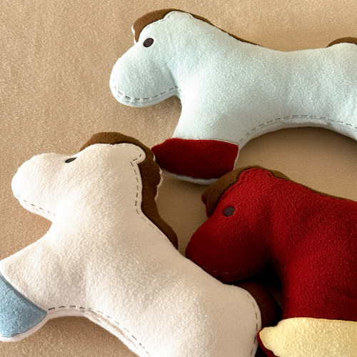 晚安猫ins韩式创意卡通幸运小马抱枕靠枕少女心卧室客厅沙发宿舍 - 图1