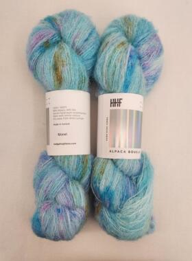HHF Alpaca Boucle 刺猬线爱尔兰进口毛线手染线羊驼圈圈线620米