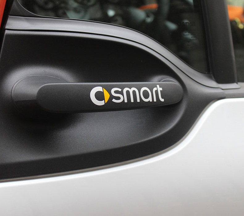 用于smart车门拉手贴纸防划痕车门保护膜斯玛特专车改装个性装饰_虎窝淘