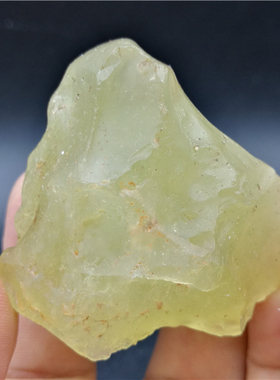 保真利比亚玻璃陨石手把件吊坠