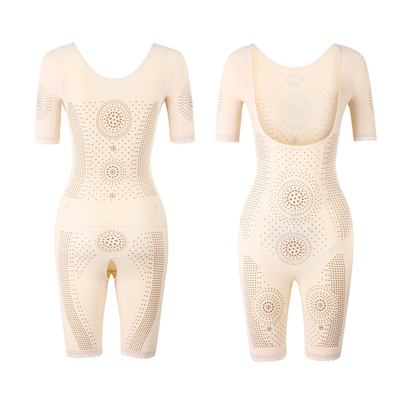 韩茹薇旗舰店意大利塑身衣女收腹束腰燃脂塑形养生美体无痕连体束身瘦身衣薄款2