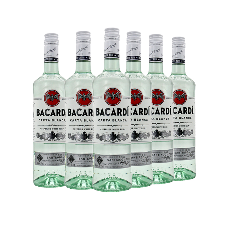 百加得黑白金朗姆酒750ml*6瓶 BACARDI RUM烘培调鸡尾酒基酒洋酒-图3