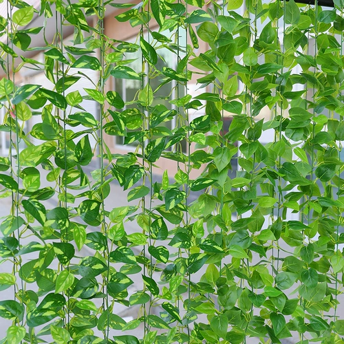Имитация ротанга, зеленые листья редиса, украшение, искусственные листья, зеленые лозы, пластиковые цветочные лозы, водопроводные трубы, чтобы заблокировать кондиционер, зеленые листья, цветы