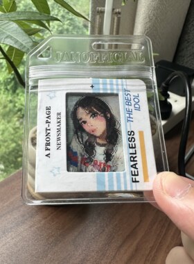 IVE安宥真张元英直井怜金志垣李瑞Q版动态卡爱豆卡套书包背包挂件