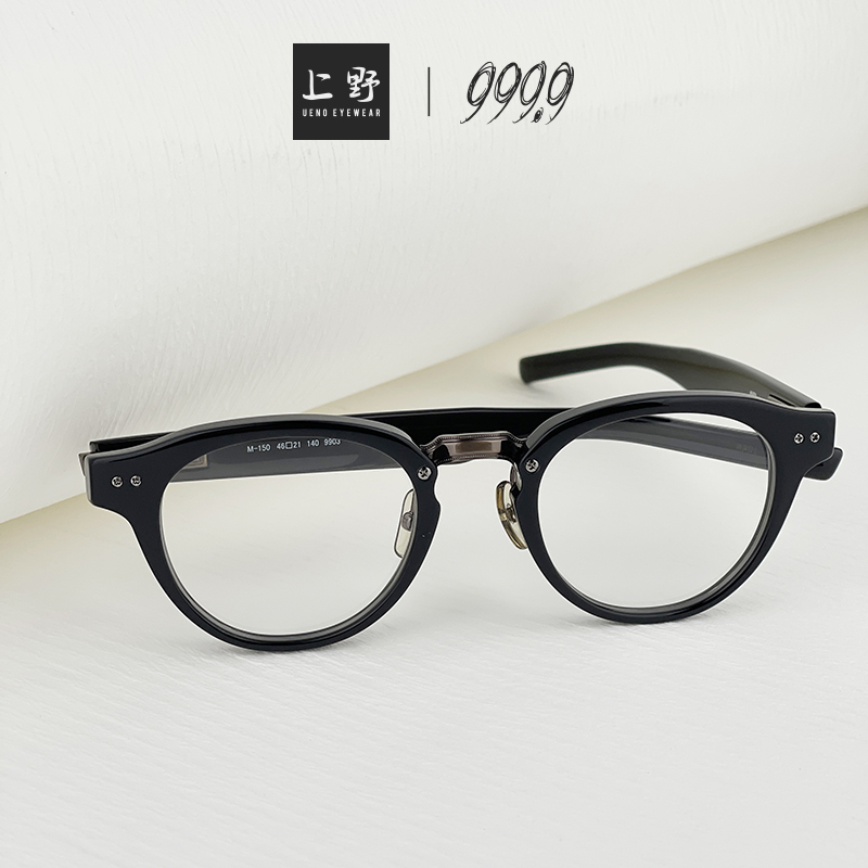 日本999.9FOUR NINES经典圆框钛金属板材眼镜男款近视眼镜架M-150 - 图2