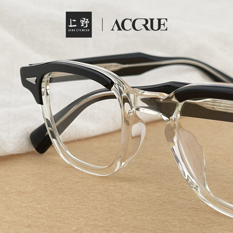 韩国正品ACCRUE复古全框板材可配近视眼镜框架男女同款NOS-01M - 图2