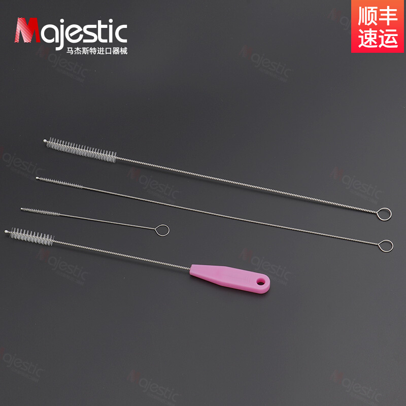 牙料材料清洁毛刷吸唾管骨粉输送器清洗小刷子输通器口腔器械工具 - 图1