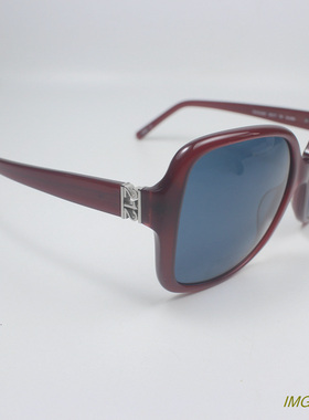 外贸正品进口大框酒红色太阳眼镜