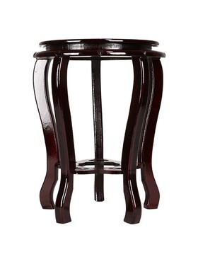 压缩木质圆形底座花瓶花盆家用工艺鱼缸酒坛米缸奇石装饰摆件底托