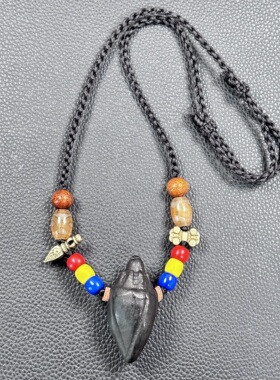 【藏玺物与悟/缘】藏式美学手工娘拉蝎子擦擦吊坠项链 原创手作