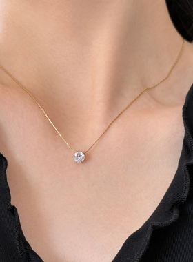 大米饰品极简主义鼻屎钻赵露思同款简约精致洗澡不用摘项链锁骨链