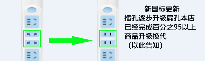 公牛排插座带有线多功能开关家用电源接拖板延长GN-403-1.8-3-5米 - 图2