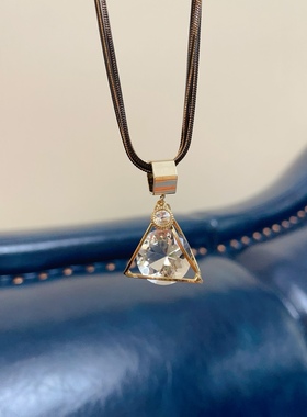 韩国流苏锆石吊坠 多股链 毛衣链 长短适中