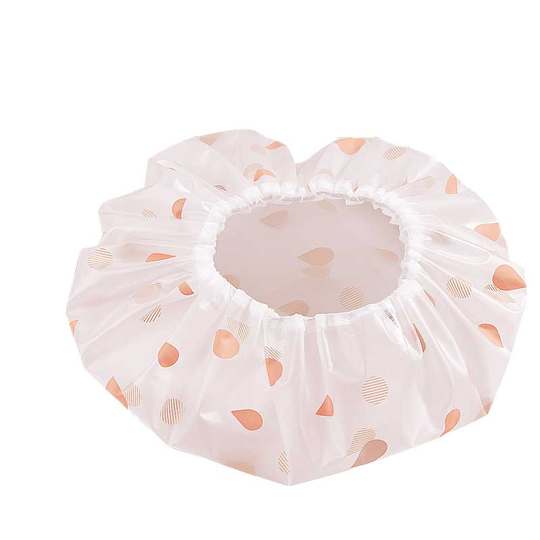 加厚浴帽防水沐浴帽淋浴双层头套帽厨房防油烟帽子女士款洗澡发套