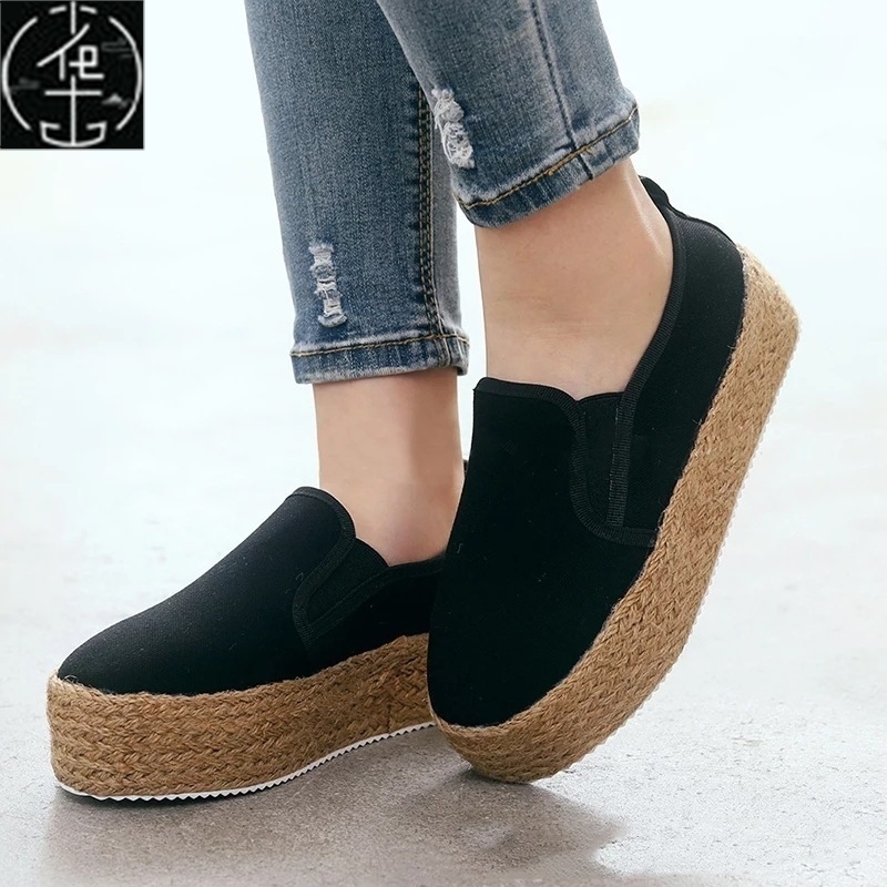Sneakers Shoes Women Thick Bottom Flats Casual - 图3