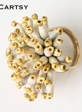 MICartsy,手工珠花,戒指