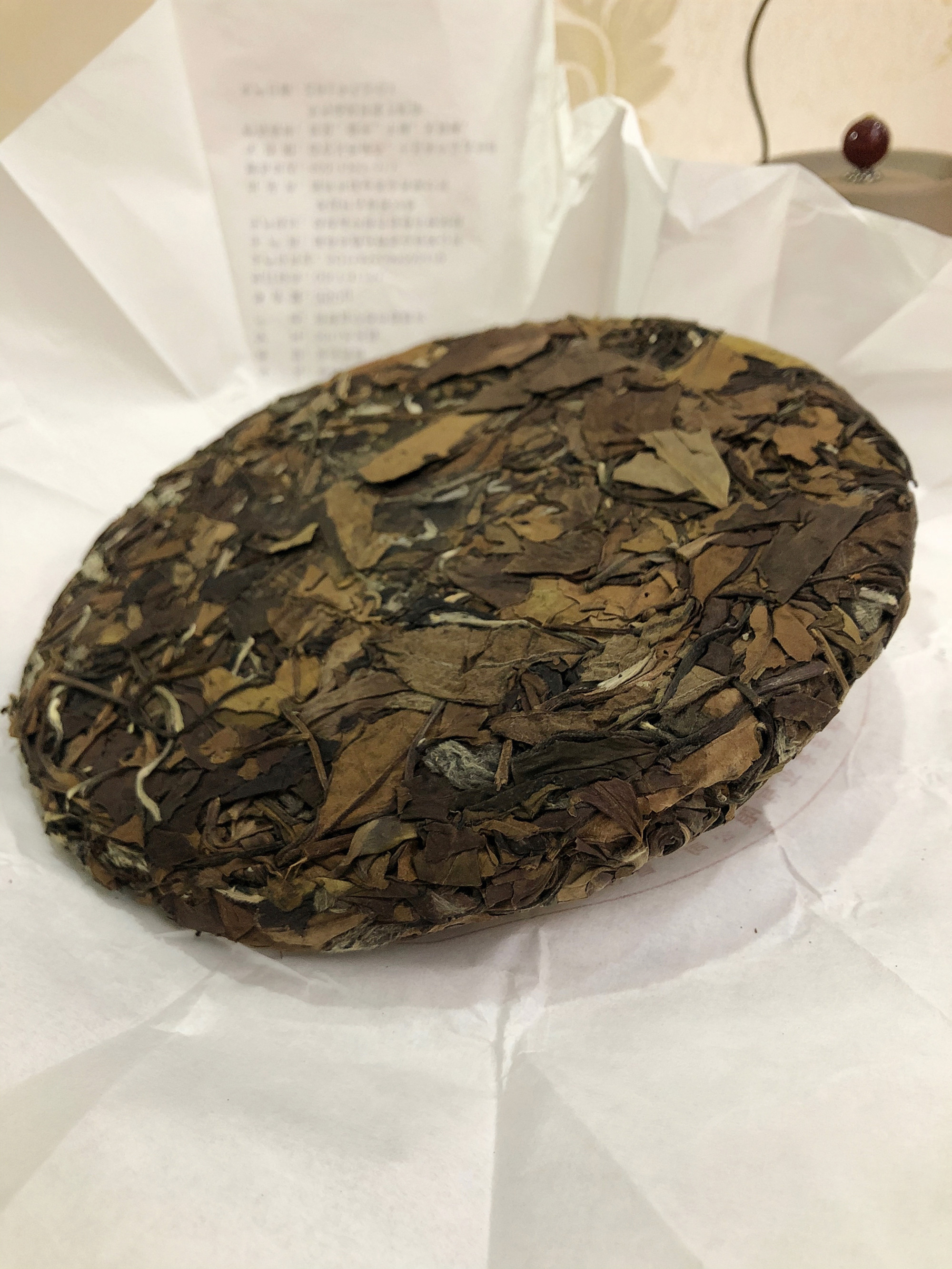 【口碑好茶】2016福鼎老白茶福鼎白茶管阳高山白茶饼老寿眉350g - 图0