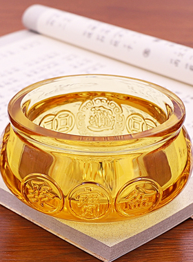 开业装饰品存钱罐黄水晶招财进宝