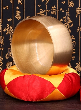 铜磬日式加厚台湾佛音修行瑜伽