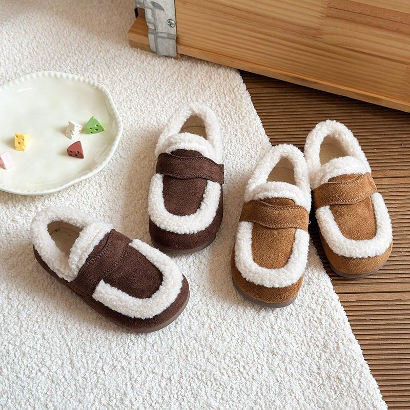 儿童棉鞋2026秋冬季新款女童加绒保暖毛毛鞋宝宝百搭勃肯鞋豆豆鞋,淘宝优惠券,粉丝福利购,淘宝优惠卷