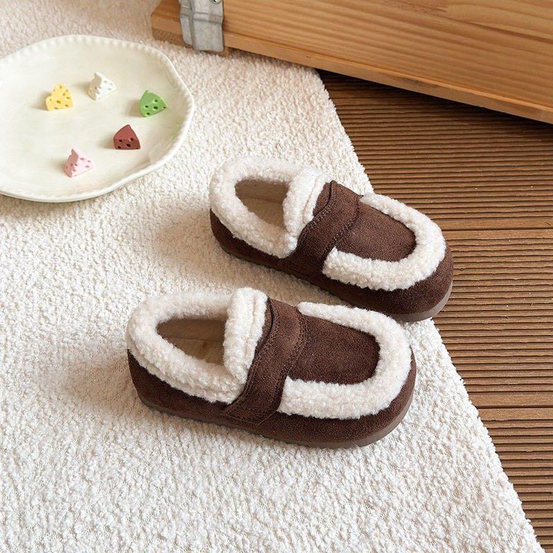 儿童棉鞋2026秋冬季新款女童加绒保暖毛毛鞋宝宝百搭勃肯鞋豆豆鞋,淘宝优惠券,粉丝福利购,淘宝优惠卷