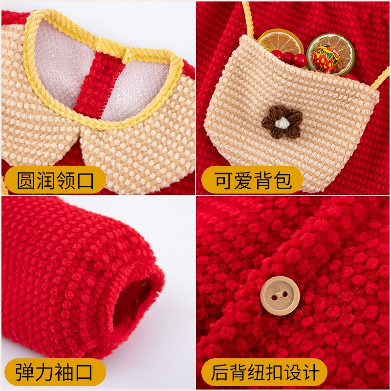 New autumn and winter princess dress children's smock baby girl bib foreign style outer wear protective clothing waterproof reverse wearing apron