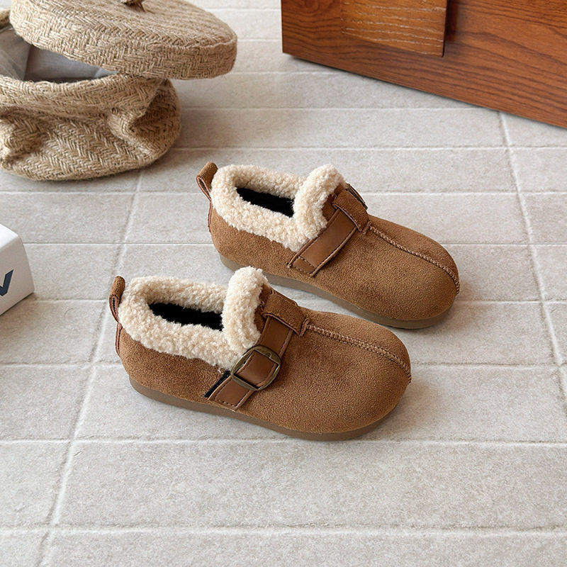 儿童加绒勃肯鞋2025新款冬季女童棉鞋加厚儿童豆豆鞋宝宝保暖冬鞋,淘宝优惠券,粉丝福利购,淘宝优惠卷