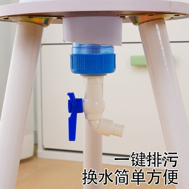 纯净水桶养鱼支架套装创意造景观赏生态鱼缸 - 图3