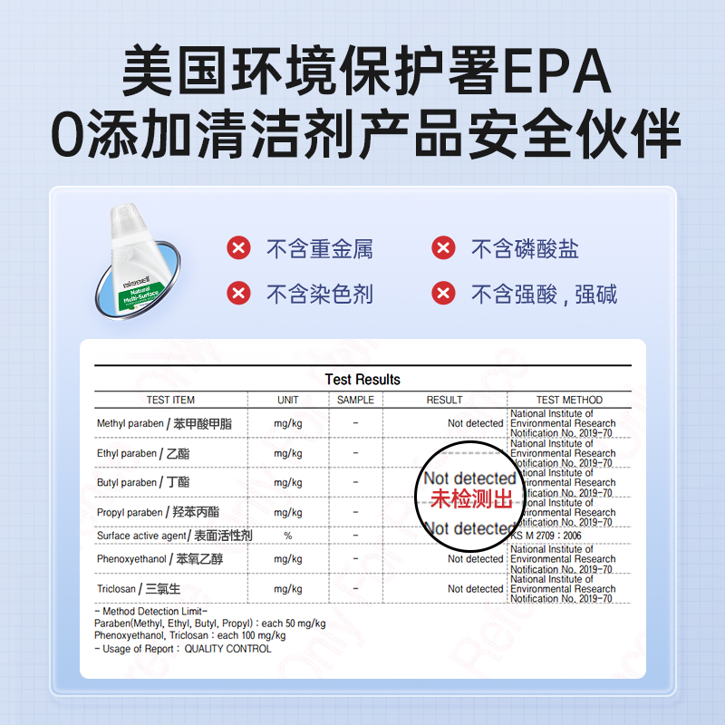 【配件】BISSELL必胜洗地机专用原装进口天然清洁液1L装-图2