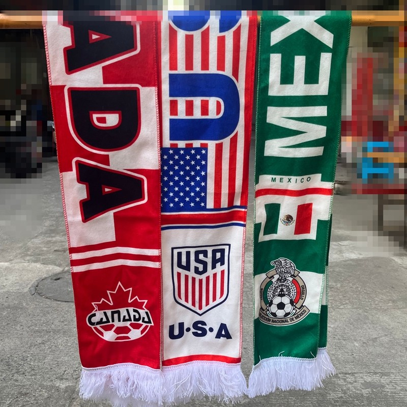 2026世界杯美国墨西哥葡萄牙西班牙足球球迷围巾围脖装饰球迷用品,淘宝优惠券,粉丝福利购,淘宝优惠卷