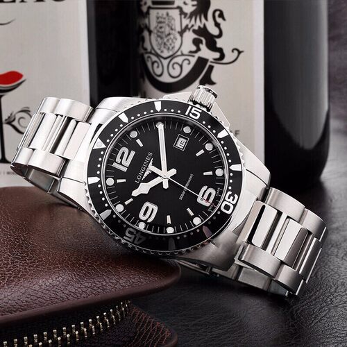 Longines浪琴正品手表康卡斯系列潜水石英男表L3.740.4.96.6 - 图0