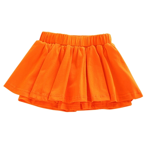 Летняя хлопковая юбка на девочку, универсальное защитное белье, пляжное платье, мини-юбка, пляжный стиль