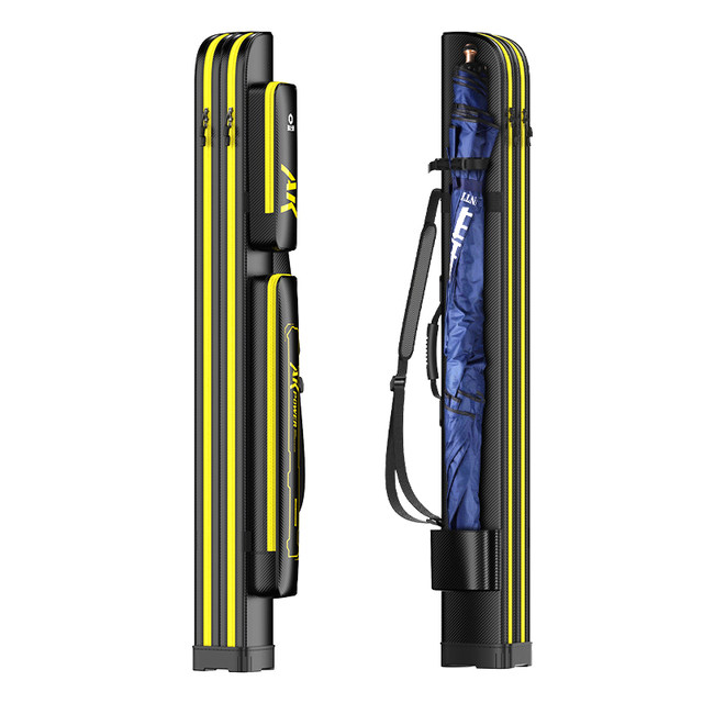 Fishing Source AK Fishing Tackle Pack Multi-functional Rod Pack Hard Shell Fishing Rod Pack Fishing Storage Special Fishing Tackle Pack Portable and Waterproof