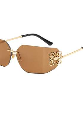 新款 个性风时尚太阳眼镜女墨镜明星同防晒复古欧美树脂台州金属