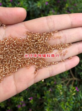 diy红色玻璃辅料珠子