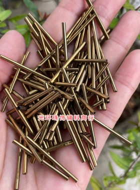 25mm30mm铁灰色咖啡色玻璃长管珠流苏管子DIY饰品手工材料珠管